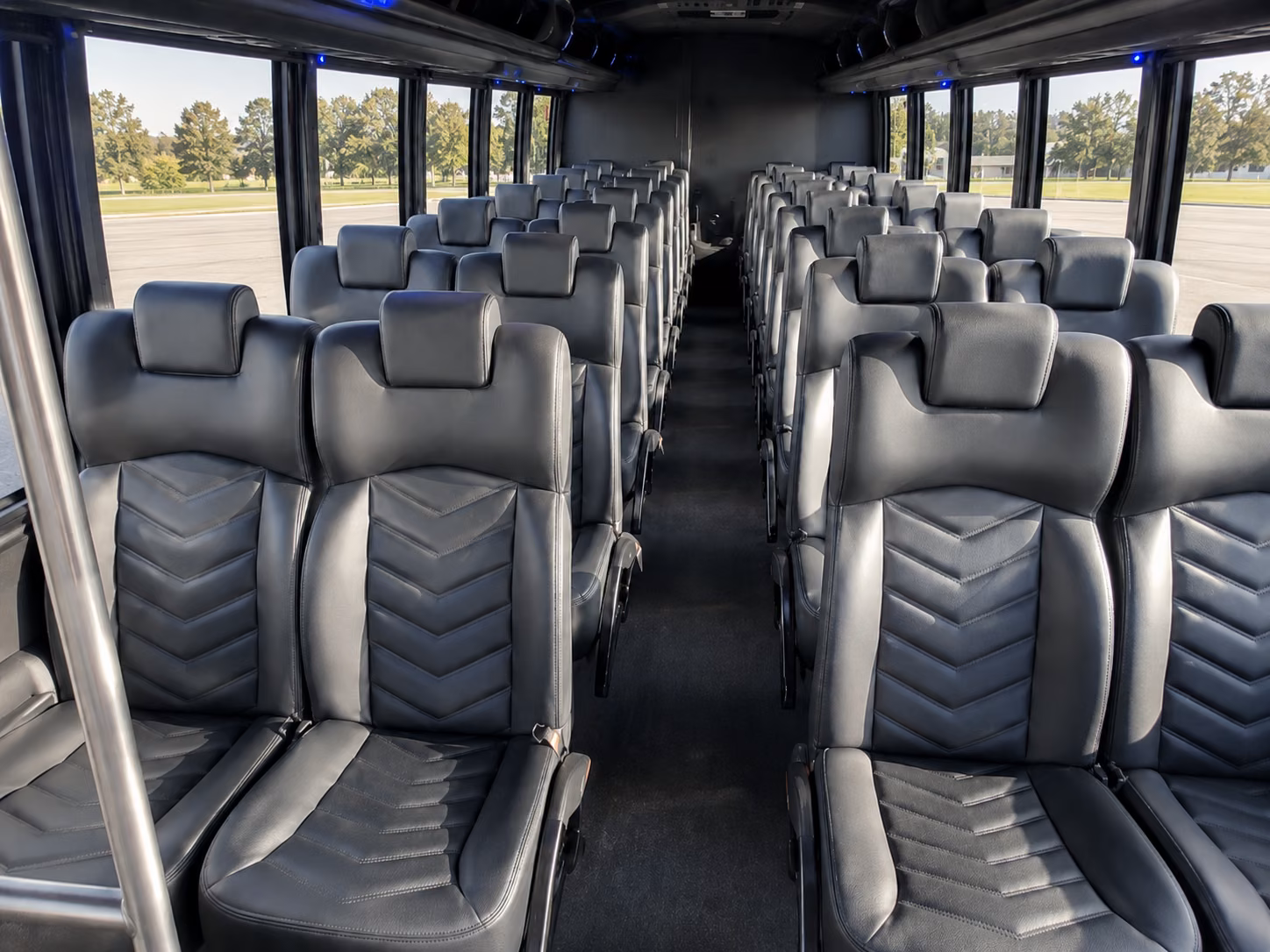 mableton 20 passenger minibus inside