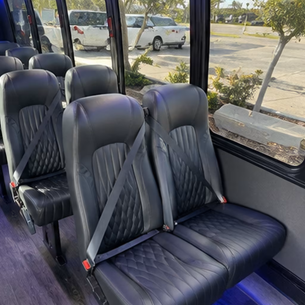 mableton 25 passenger minibus inside