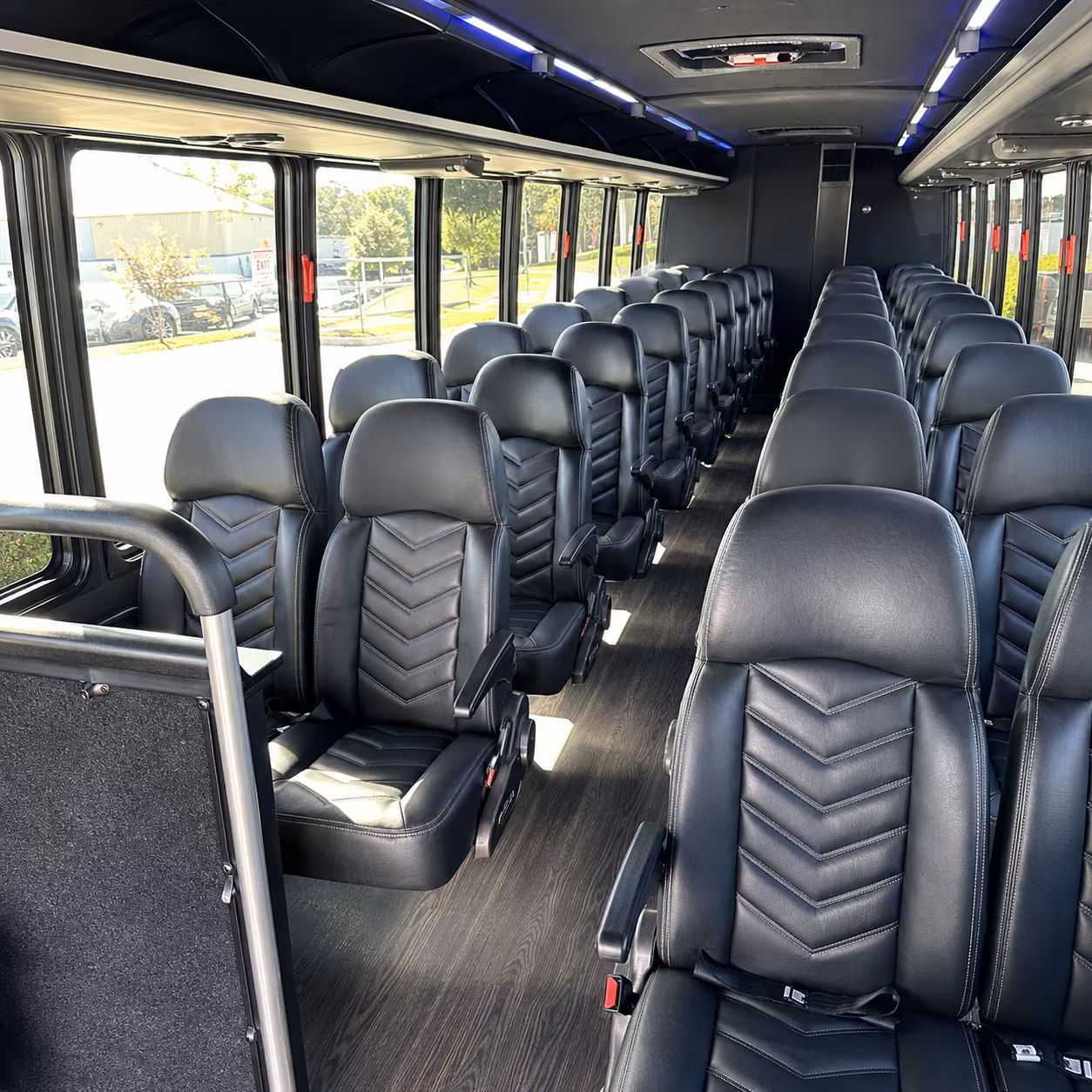 mableton 25 passenger minibus interior