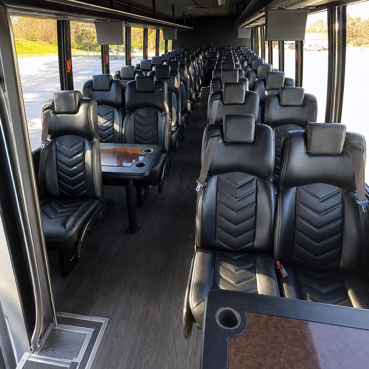 mableton 28 passenger minibus inside