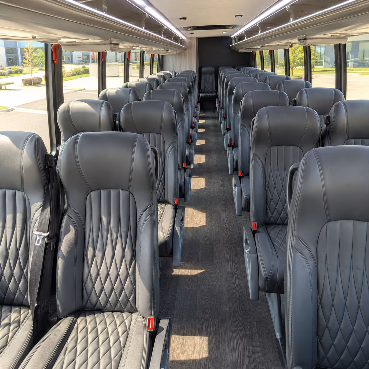 mableton 28 passenger minibus interior