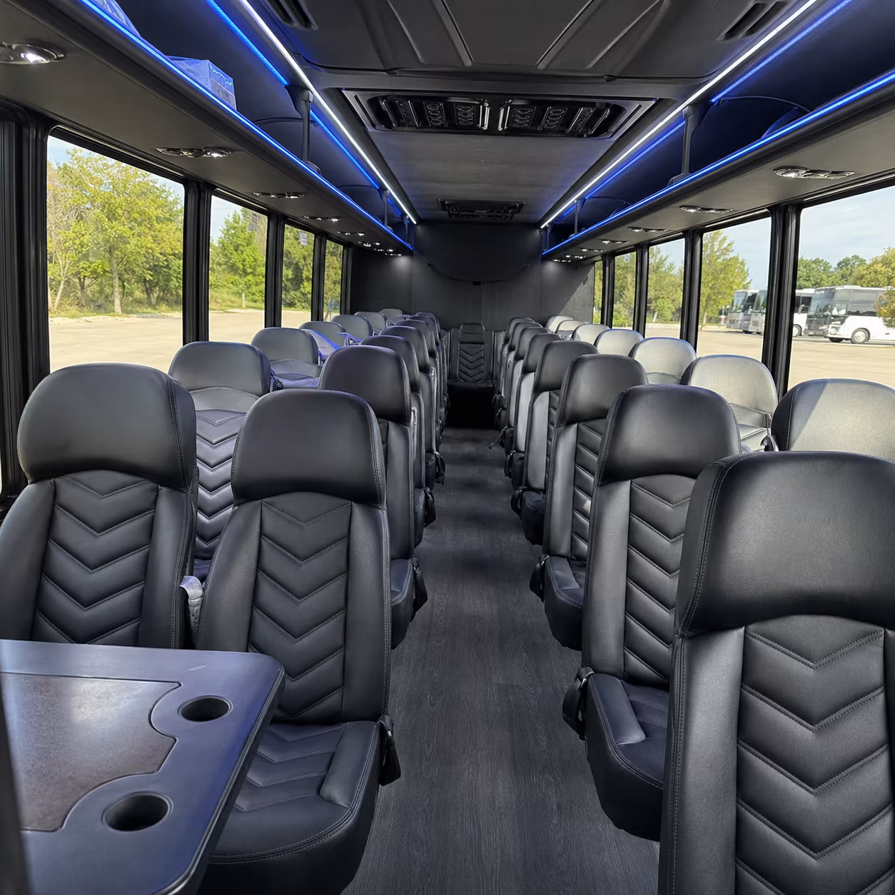 mableton 30 passenger minibus interior