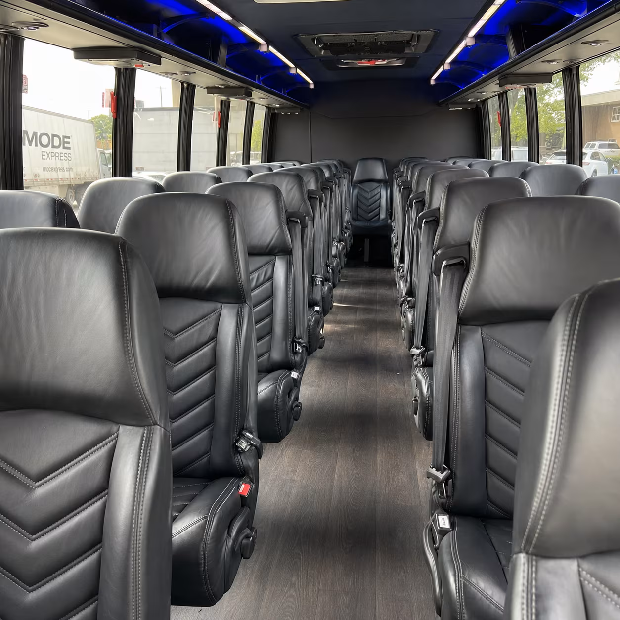mableton 35 passenger minibus inside