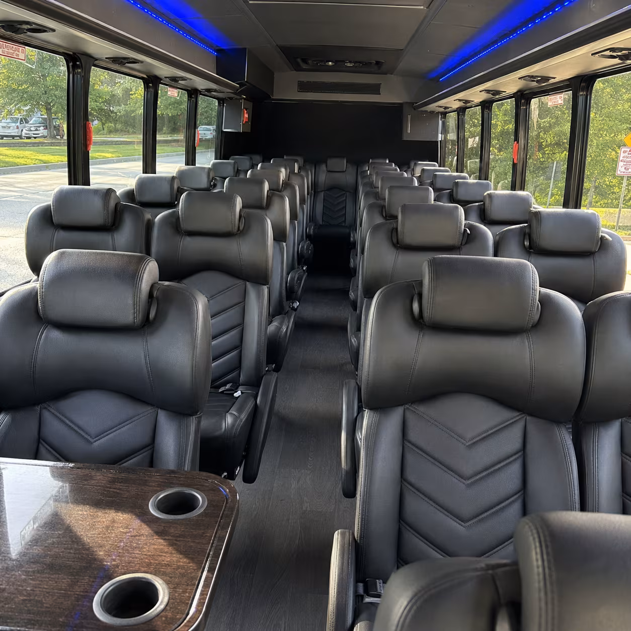 mableton 35 passenger minibus interior