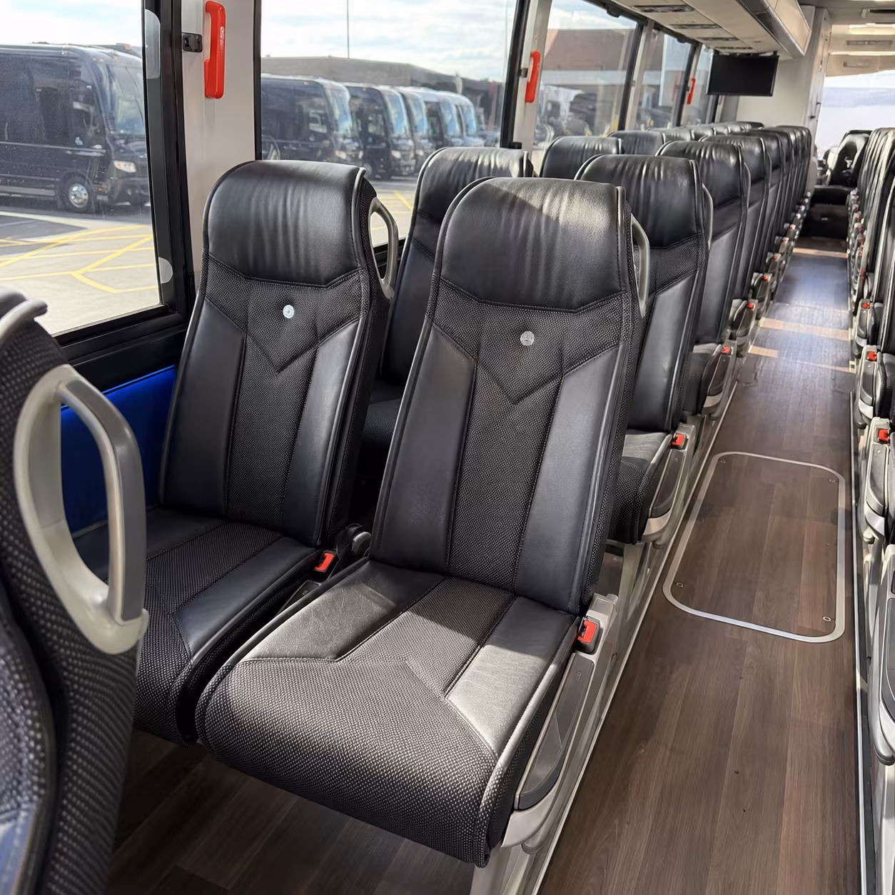 mableton 40 passenger charter bus interior