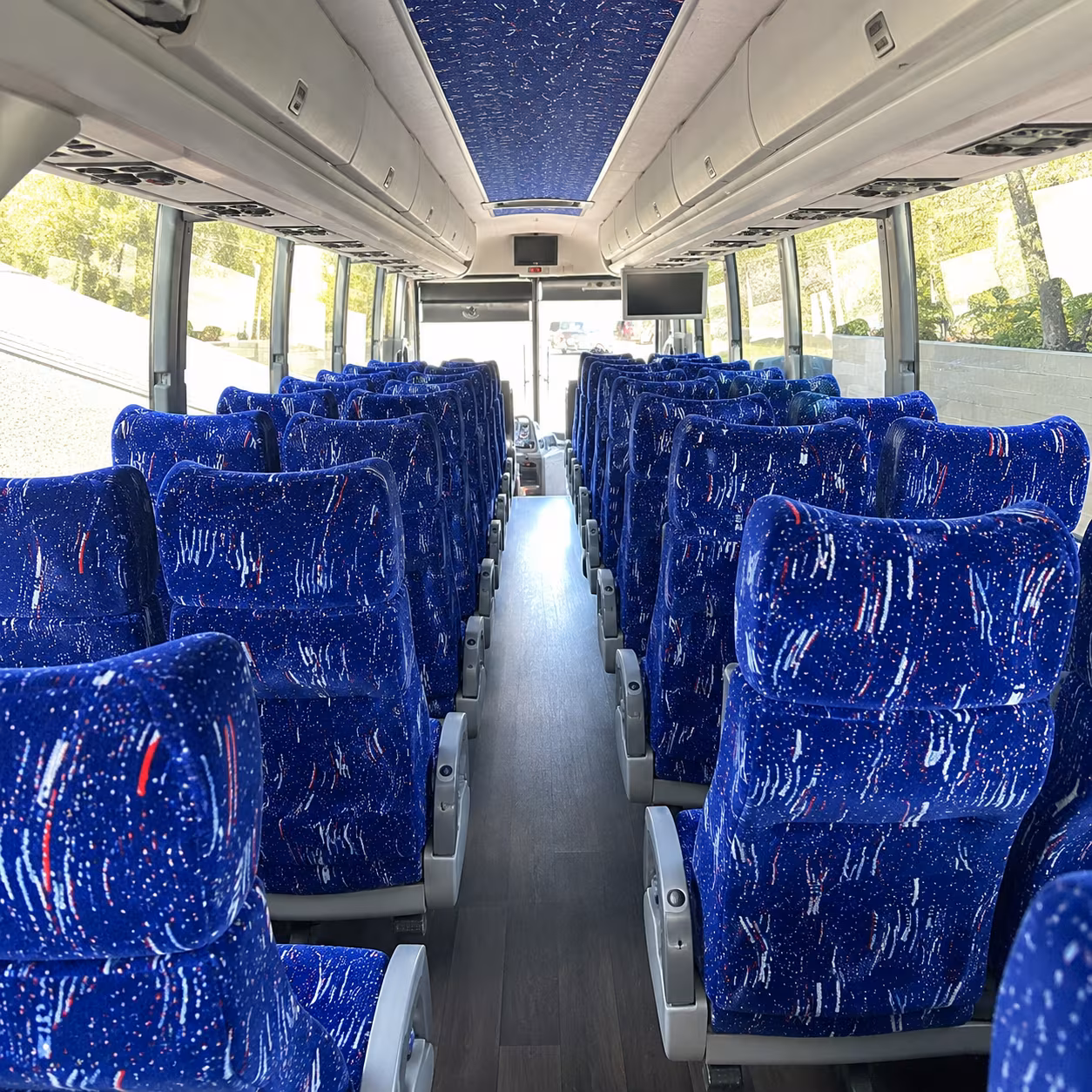 mableton 50 passenger charter bus interior