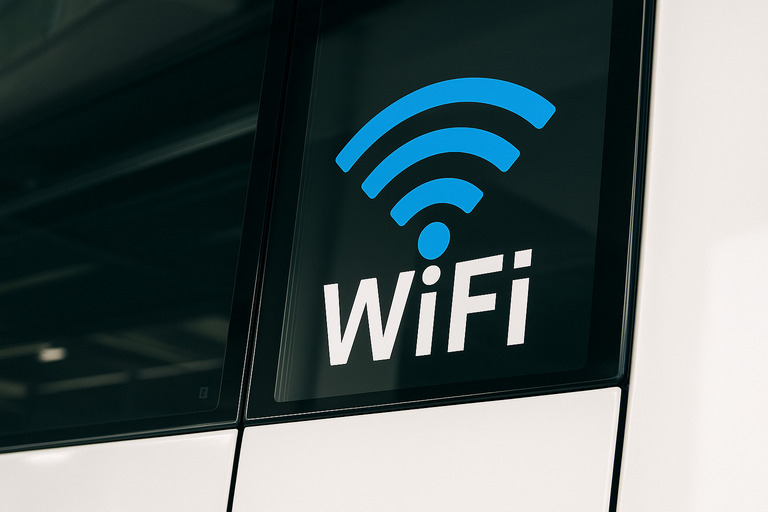 Wi-Fi on a coach bus